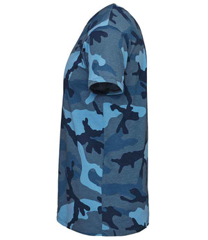 Camo T-Shirt in Blue Camo, left side view