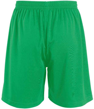 Kids San Siro 2 Shorts in Bright Green, back view