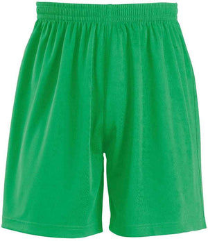 Kids San Siro 2 Shorts in Bright Green, front view