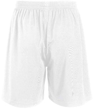 Kids San Siro 2 Shorts in White, back view
