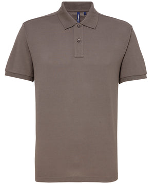 Men’s Polycotton Blend Polo in Slate