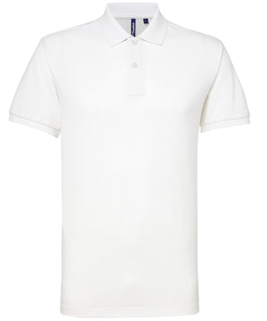 Men’s Polycotton Blend Polo in White