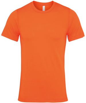 Unisex Jersey Crew Neck T-Shirt in Orange