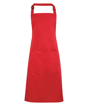 Colours bib apron with pocket