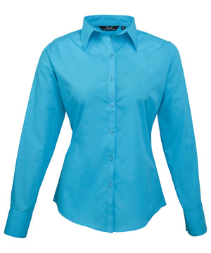 Women's poplin long sleeve blouse