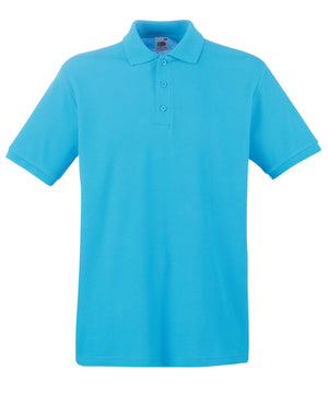 Premium Polo in Azure Blue