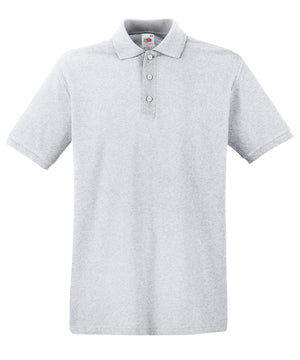 Premium Polo in Heather Grey