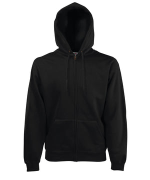 Premium 70/30 Hooded Sweatshirt Jacket in Black