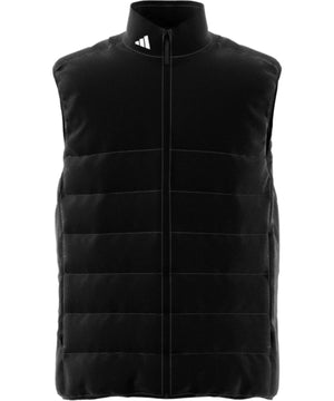Puffy Vest in Black, front view