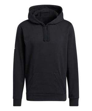 Fleece Hoodie in Black, front view