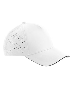 Accelerate Cap in White/Black, front view