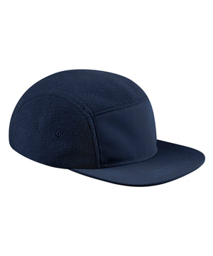 Recycled Fleece Outdoor Camper Cap in Navy, front view