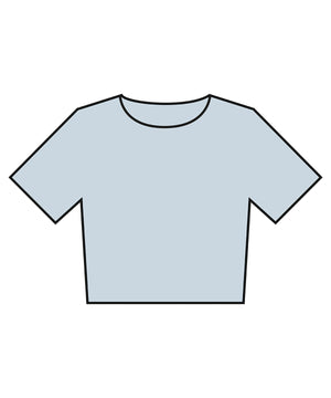 Women’s heavyweight washed cropped tee