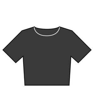 Women’s heavyweight washed cropped tee