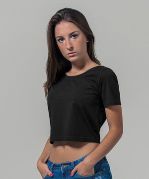 Lifestyle photo of the Women's Cropped Tee