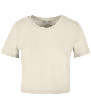 Women's Cropped Tee in White Sand, front view