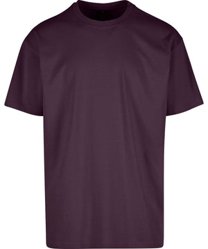 Heavy Oversized Tee in Plum Purple, front view