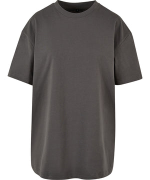 Women's Oversized Boyfriend Tee in Dark Shadow, front view