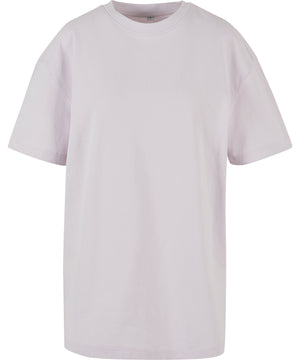 Women's Oversized Boyfriend Tee in Soft Lilac, front view