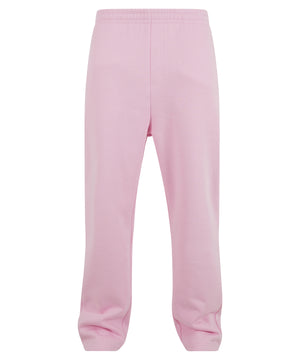 Fluffy Trackpants in Soft Pink, front view