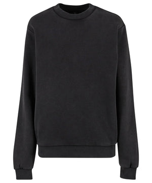 Women’s Vintage Heavy Crew Neck in Black, front view