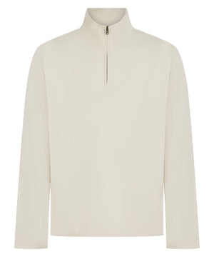 Premium piqué 1/4-zip top