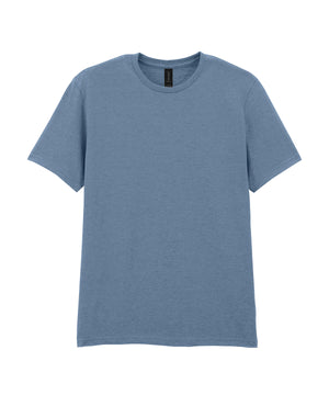 Softstyle™ Adult Ringspun T-Shirt in Stone Blue, front view