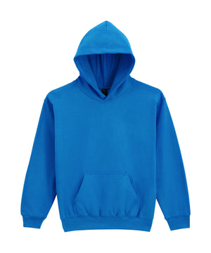 Softstyle™ Midweight Fleece Youth Hoodie in Royal, front view