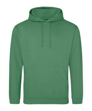 College Hoodie in Cactus Green, front view