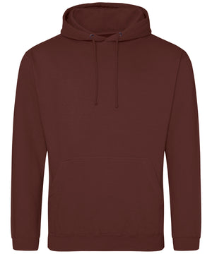 College Hoodie in Chocolate Fudge Brownie, front view