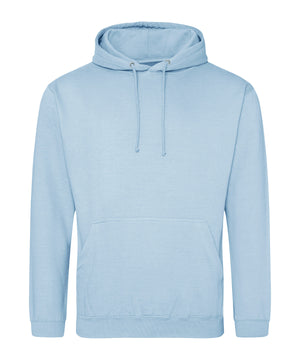 College Hoodie in Ice Blue, front view