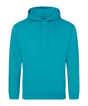 College Hoodie in Lagoon Blue, front view