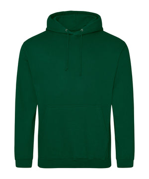College Hoodie in Rainforest Green, front view