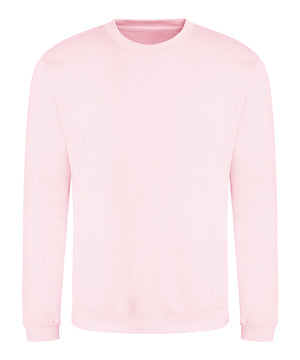 Awdis Sweatshirt in Baby Pink, front view