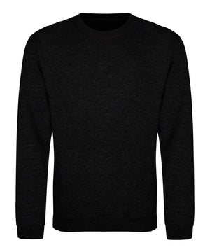 Awdis Sweatshirt in Black Smoke, front view