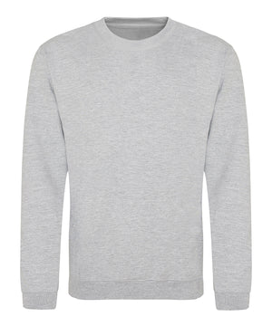 Awdis Sweatshirt in Heather Grey, front view