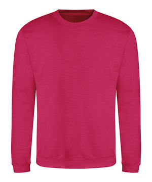 Awdis Sweatshirt in Hot Pink, front view