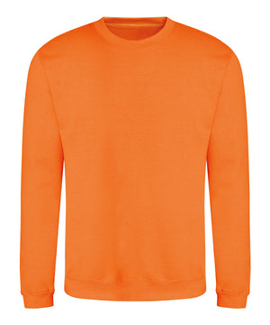 Awdis Sweatshirt in Orange Crush, front view