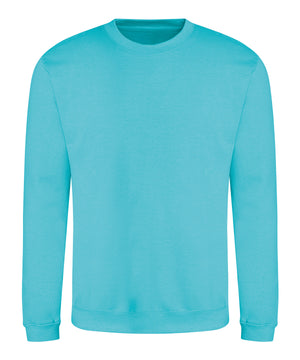 Awdis Sweatshirt in Turquoise Surf, front view