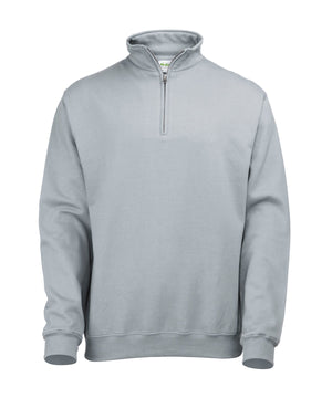 Sophomore ¼ Zip Sweatshirt in Heather Grey, front view