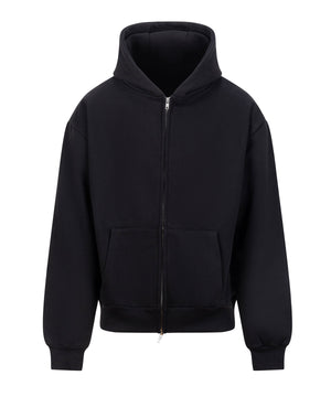 Signature Heavyweight Zoodie in Deep Black, front view