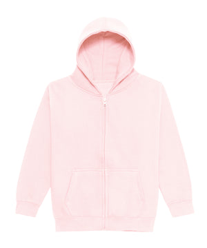 Kids Zoodie in Baby Pink, front view