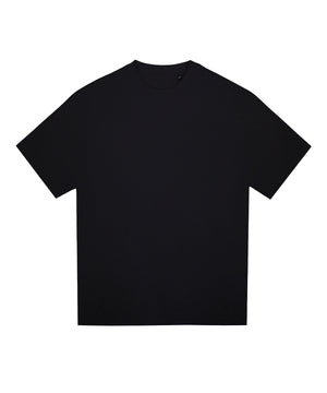 Signature Heavyweight T in Deep Black, front view