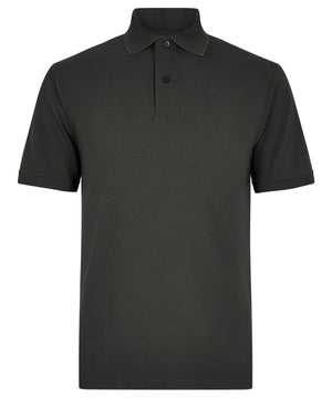 Regular Fit Recycled Superwash® 60°C Polo in Charcoal, front view