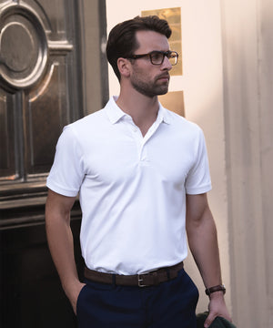Lifestyle photo of the Altavista – Tri-Blend Deluxe Polo