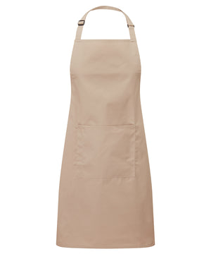 Colours bib apron with pocket