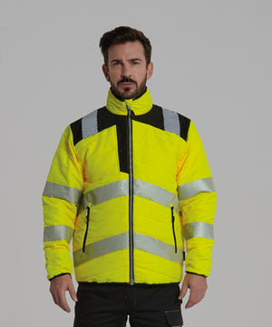Lifestyle photo of the PW3 Hi-Vis Baffle Jacket (Pw371)