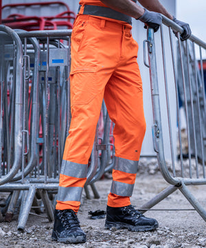 Lifestyle photo of the Hi-Vis Pro Contract Stretch Action Trousers