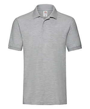 Premium Polo in Athletic Heather, front view