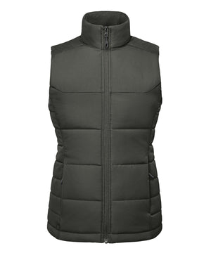 Women’s Sierra Thermal Vest in Granite, front view